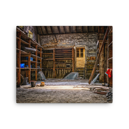 Barn Guerilla Ruin Canvas Print