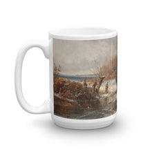 Adolf Stademann - Winter Landscape with Farmstead Classic Art Mug