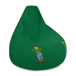 Scary Scarecrow Green Bean Bag Chair w/ filling