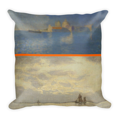 Blue Morning in Venice Premium Pillow