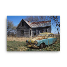 Barn Old Car Canvas Print