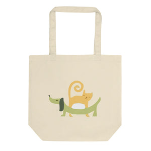 Cats, Dogs, Parrots Eco Tote Bag