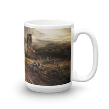 Oswald Achenbach - Verschattete Landschaft am Meer mit Figurenstaffage Classic Art Mug