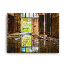 Ruined Yellow Mirror Canvas Print