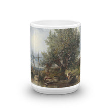 Camille Flers - Paysage de rivière avec les pêcheurs Classic Art Mug