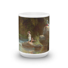 Ferdinand Bellermann - Badende am Fluss Classic Art Mug