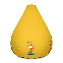 Yellow Fox In The Rain Bean Bag Chair w/ filling