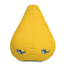 Killer Shark Yellow Bean Bag Chair w/ filling