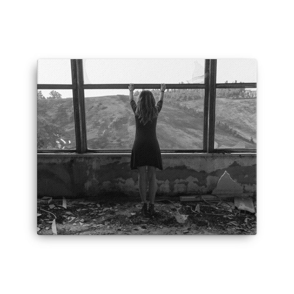 Panoramic Girl Canvas Print