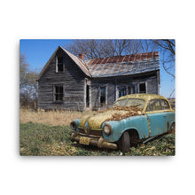 Barn Old Car Canvas Print
