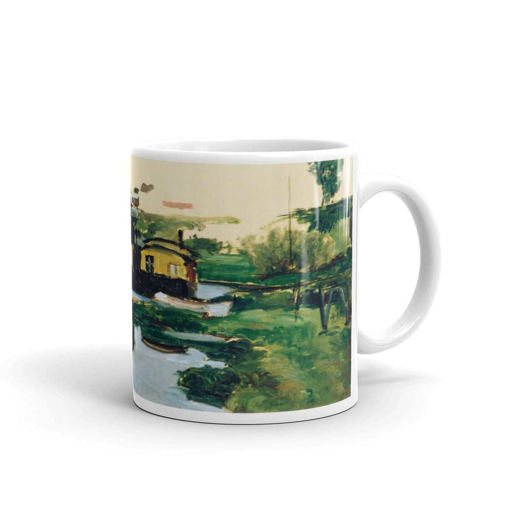 Cezanne - Boathouse on a River Classic Art Mug