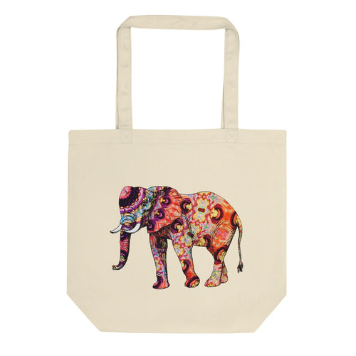 Psychedelic Elephants Eco Tote Bag