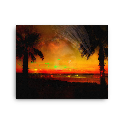 Secured Twilight Digital Art Canvas