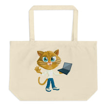 Sophisticated Foxies Large Organic Tote Bag