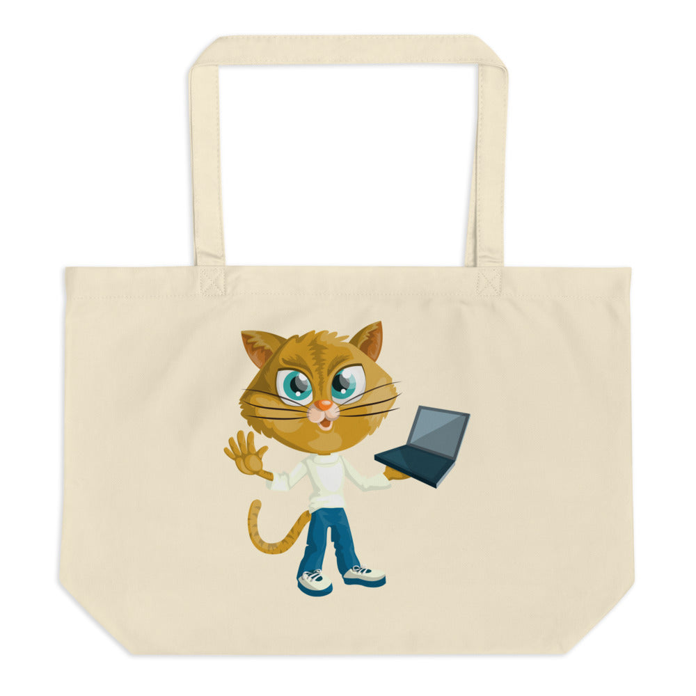 Sophisticated Foxies Large Organic Tote Bag