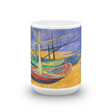 Vincent Van Gogh - Fishing Boats on the Beach Classic Art Mug