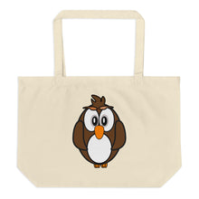 Panda and Owl Large Organic Tote Bag