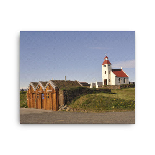 Church and Solitude Canvas Print