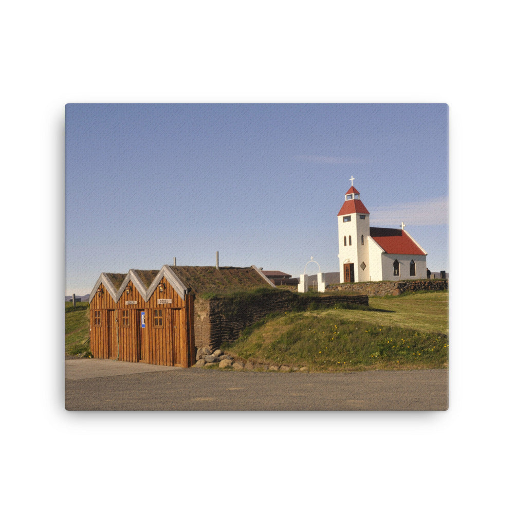 Church and Solitude Canvas Print