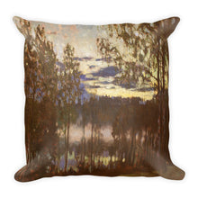 Summer evening on lake Premium Pillow