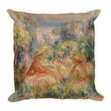 Two Women in a Landscape Premium Pillow