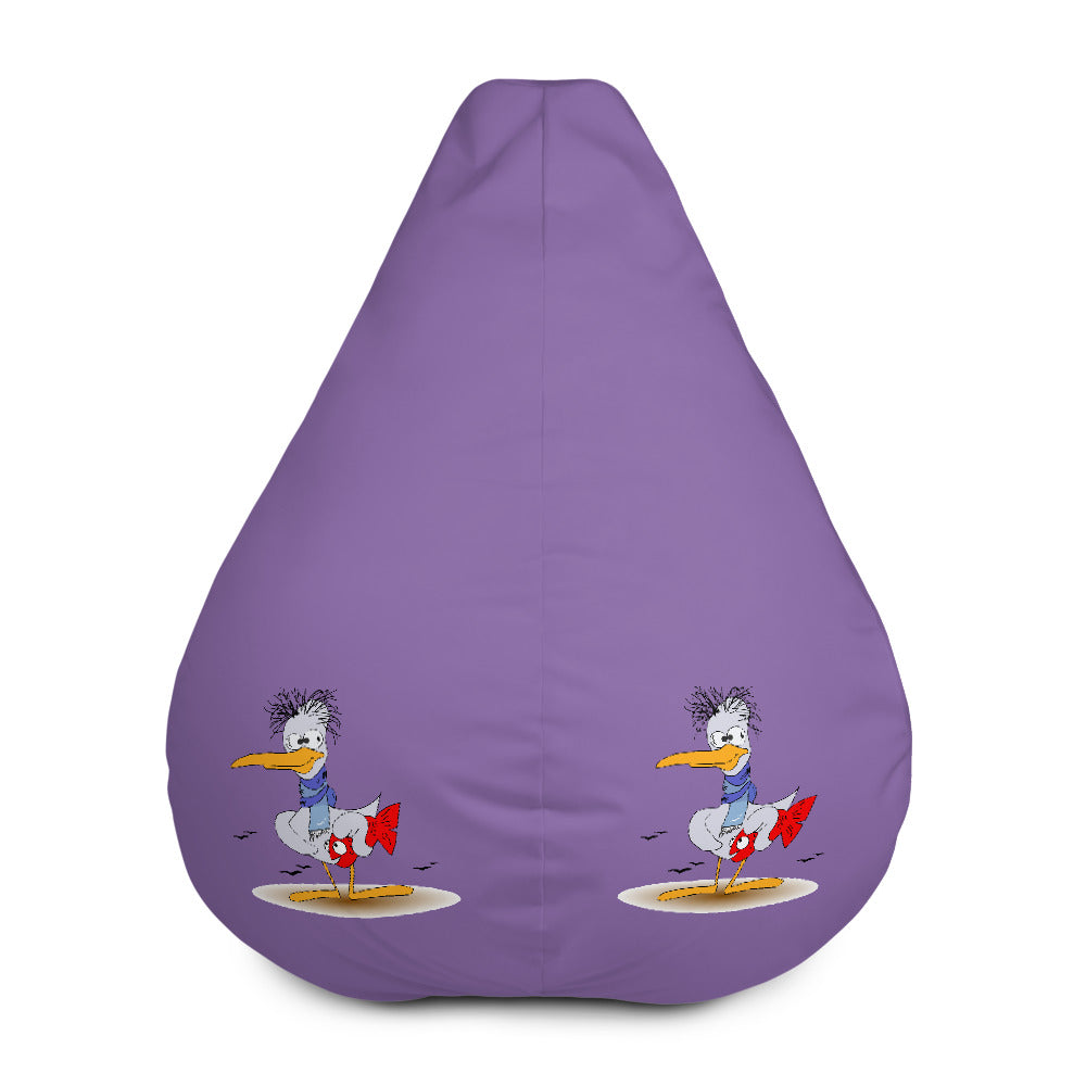 Drunken Seagull Light Violet Bean Bag Chair w/ filling