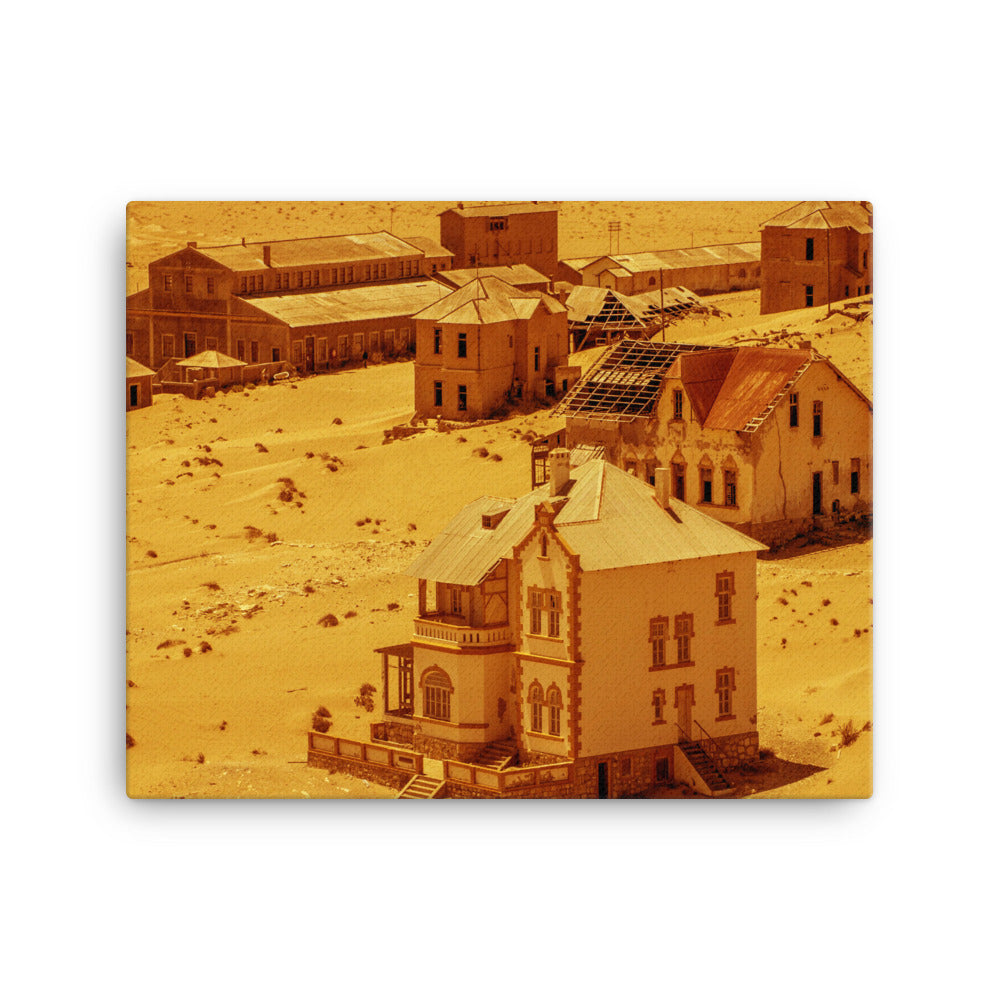 Ghost Desert Town Canvas Print