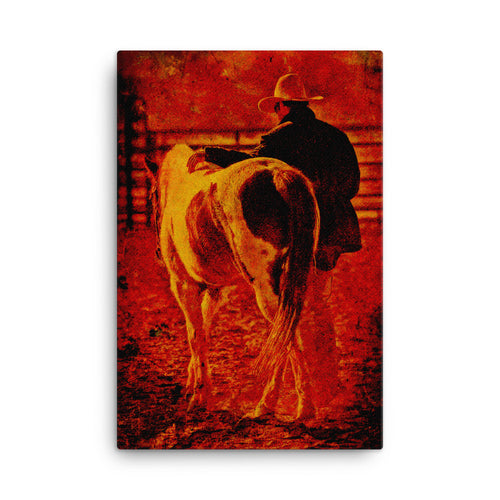 Rowdy Teenagers Horse Art Canvas