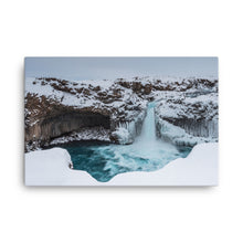Frozen Blue Bliss Canvas Print