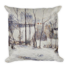 Garden in Snow Premium Pillow