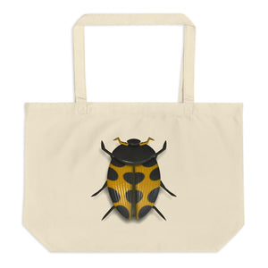 Lady Bug Large Organic Tote Bag