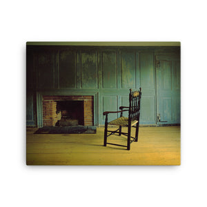 Silent Tavern Chair Canvas Print