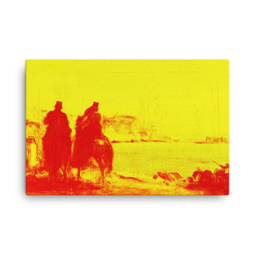 Promenade beside the Sea Remastered Art Canvas