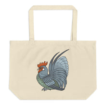 Roosters will be Roosters Large Organic Tote Bag