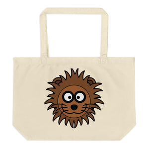 Hairy Lions Large Organic Tote Bag