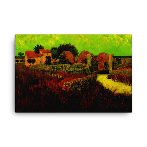 Farmhouse in Provence Digital Art Canvas