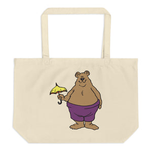 Bears Are Funny Large Organic Tote Bag