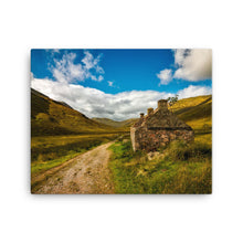 Old Road Scotland Ruin Canvas Print