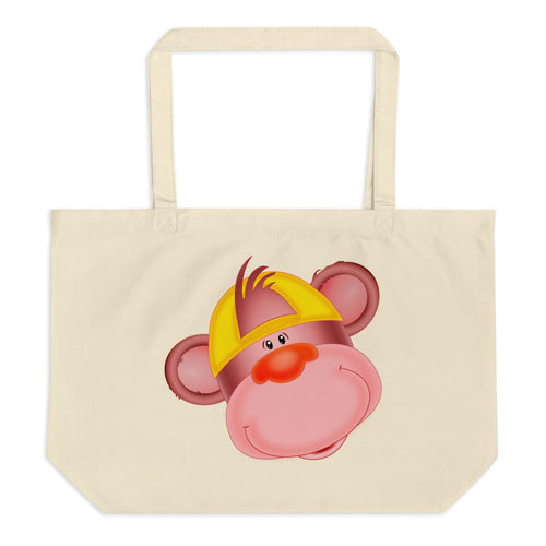 Seal and Monkey Large Organic Tote Bag