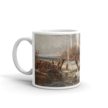 Adolf Stademann - Winter Landscape with Farmstead Classic Art Mug