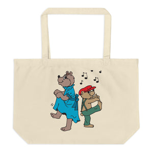 Cigar and Dance Large Organic Tote Bag