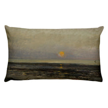 A Lake in the Woods at Dusk Premium Pillow