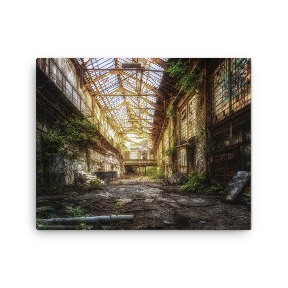 Overgrown Conservatory Canvas Print