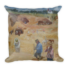 Pen House with a Goat Premium Pillow