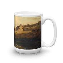 Samuel Bough - Drying sheets at a coastal Scottish hamlet Classic Art Mug