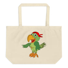 Parrots and Pirates Large organic tote bag