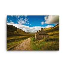 Old Road Scotland Ruin Canvas Print