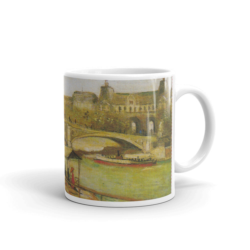Van Gogh - Pont du Carrousel mit Louvre Classic Art Mug
