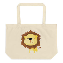 Lion and Monkey Large Organic Tote Bag