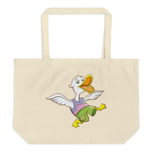 Duck And Crocodile Large Organic Tote Bag